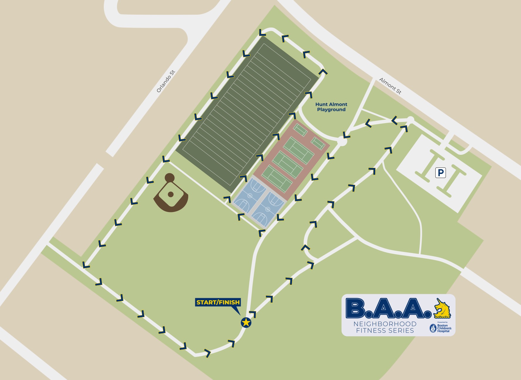 Course Map - Mattapan