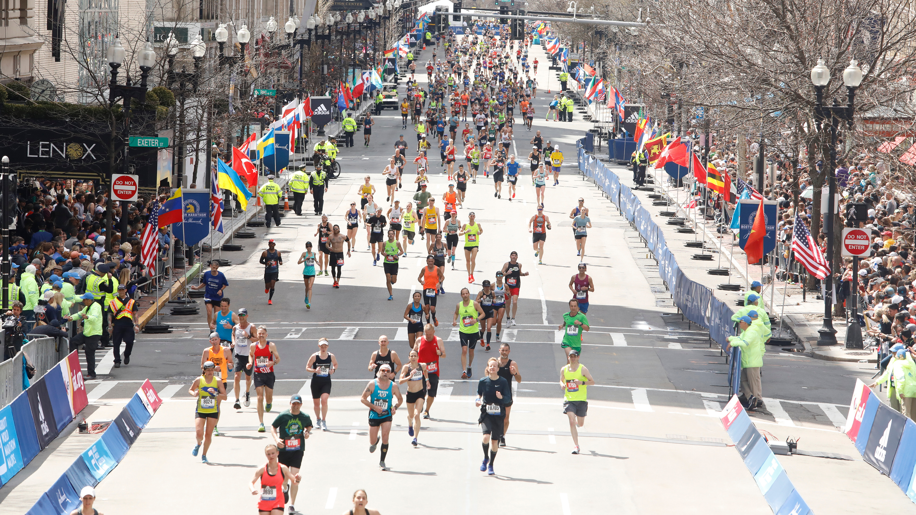 Boston Marathon Backdrop for Photoshoot Running Track Cross Country  Marathon Party Decoration and Supplies for Home School Classroom Office